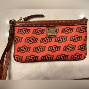 Dooney & Bourke  “The Oklahoma State University” OSU Cowboys Wristlet.